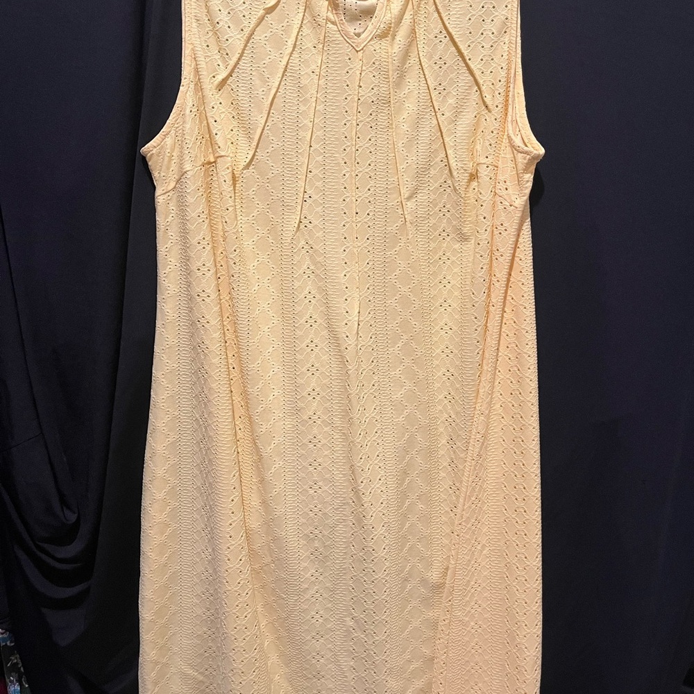 Sleeveless Cream Dress
